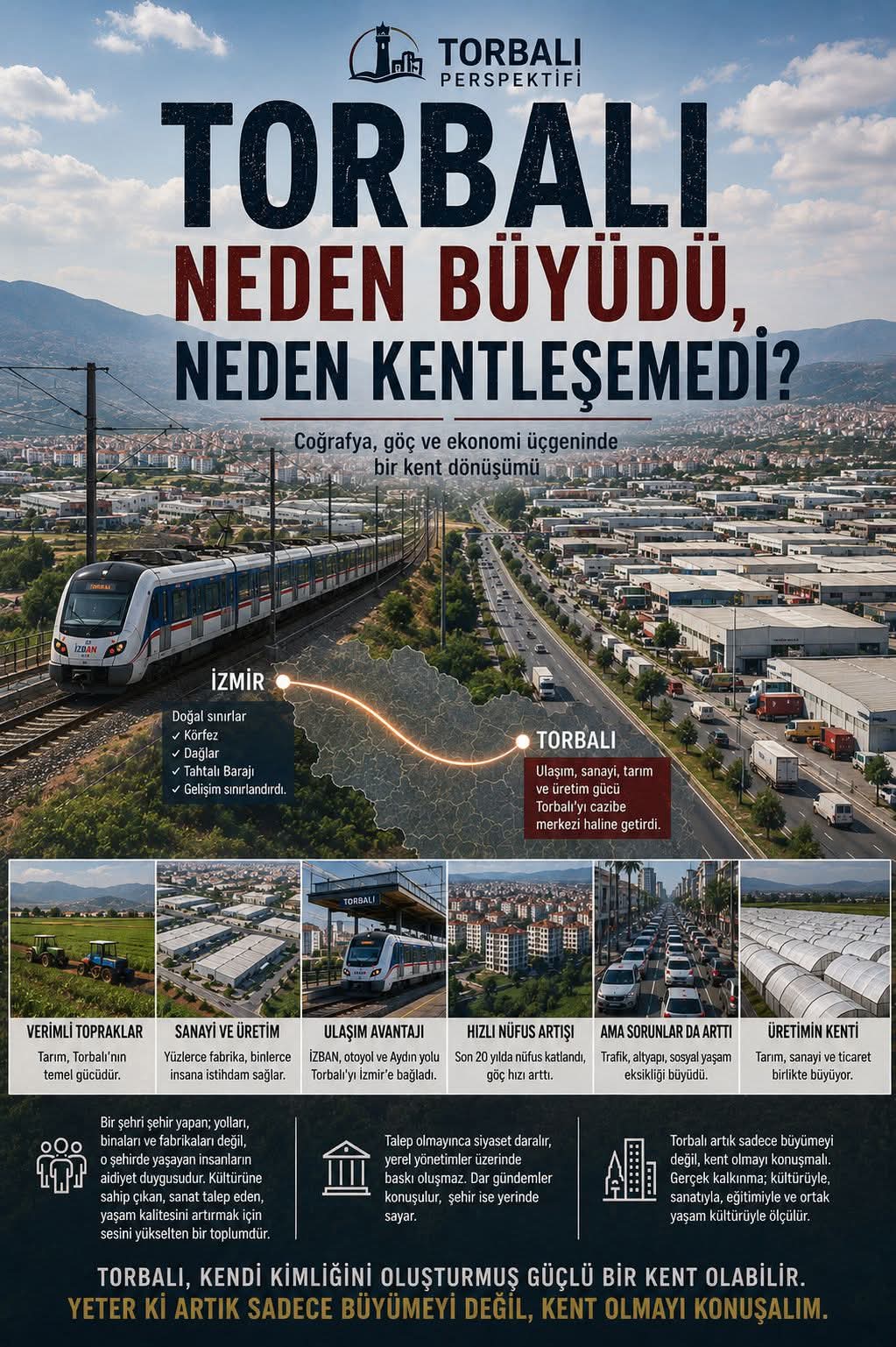 İZMİR'İN GÖLGESİNDE BÜYÜYEN DEV: TORBALI NEDEN BÜYÜDÜ, NEDEN KENTLEŞEMEDİ?