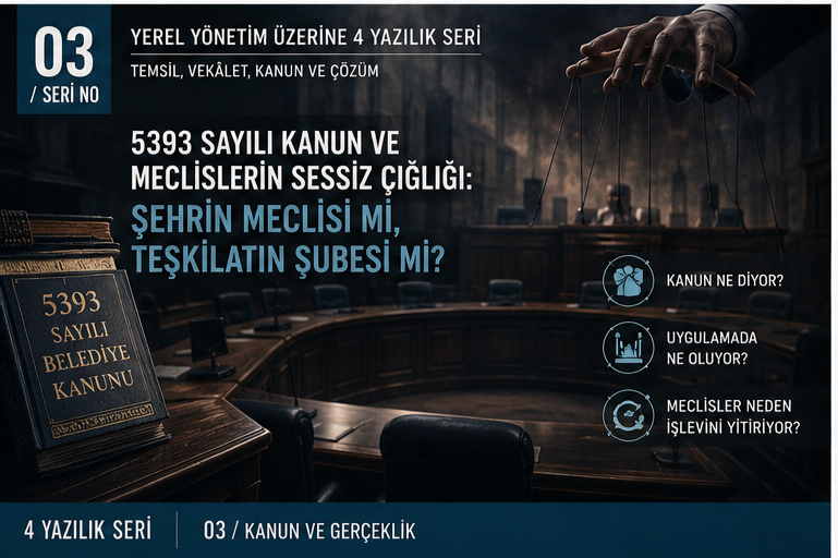 5393 SAYILI KANUN VE MECLİSLERİN SESSİZ ÇIĞLIĞI: ŞEHRİN MECLİSİ Mİ, TEŞKİLATIN ŞUBESİ Mİ?